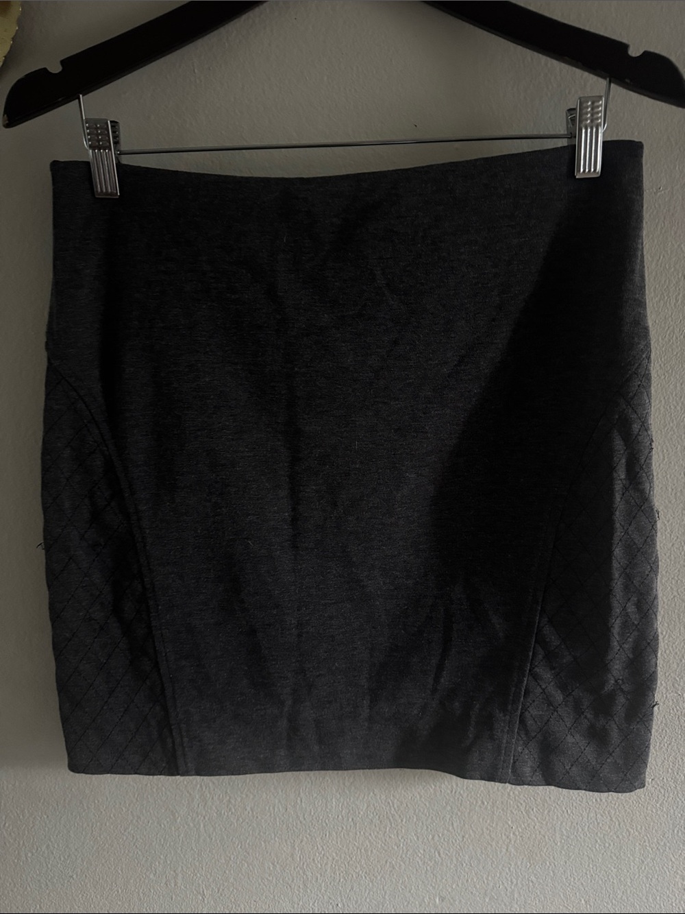 Simply Vera Vera Wang Black Quilted-Panel Pencil Skirt